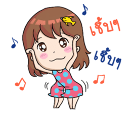 Nong Pla Tong Cute Girl sticker #12222152