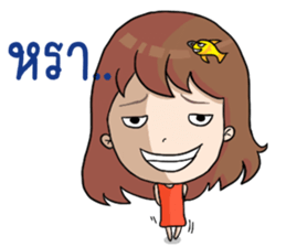 Nong Pla Tong Cute Girl sticker #12222159