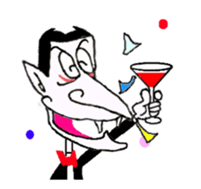 Animated Stickers of Dracula the Vampire sticker #12223202