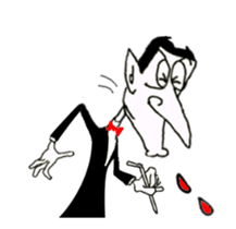 Animated Stickers of Dracula the Vampire sticker #12223203