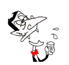 Animated Stickers of Dracula the Vampire sticker #12223204
