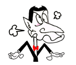 Animated Stickers of Dracula the Vampire sticker #12223206