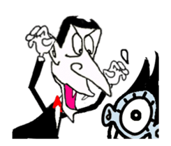 Animated Stickers of Dracula the Vampire sticker #12223208