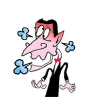 Animated Stickers of Dracula the Vampire sticker #12223209