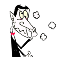 Animated Stickers of Dracula the Vampire sticker #12223213