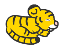 Animated! Tiger cub sticker #12223225