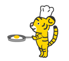Animated! Tiger cub sticker #12223237
