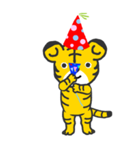 Animated! Tiger cub sticker #12223239