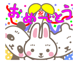 Pinky of rabbit & friends moves sticker #12223358