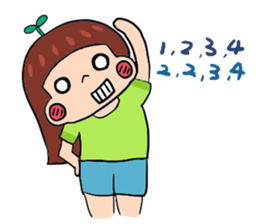 lily lose weight sticker #12223428