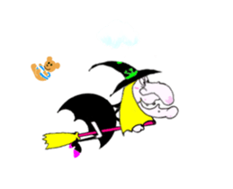 Animated Stickers of Yawna the Witch sticker #12223647