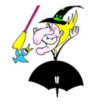 Animated Stickers of Yawna the Witch sticker #12223649