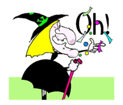 Animated Stickers of Yawna the Witch sticker #12223651