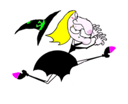 Animated Stickers of Yawna the Witch sticker #12223652