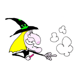 Animated Stickers of Yawna the Witch sticker #12223656