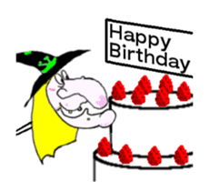 Animated Stickers of Yawna the Witch sticker #12223659