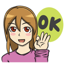 Kanom Cute Girl sticker #12223982