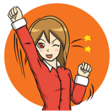 Kanom Cute Girl sticker #12224001