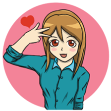 Kanom Cute Girl sticker #12224002