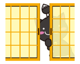 Black cat general moves sticker #12224325