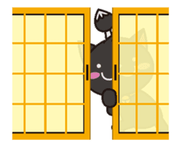 Black cat general moves sticker #12224325