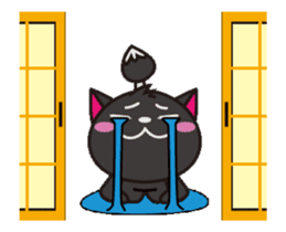 Black cat general moves sticker #12224332