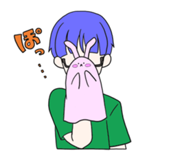 meganekun no papetto Sticker sticker #12226979