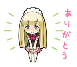 maidcafe pinafore 2 sticker #12227210