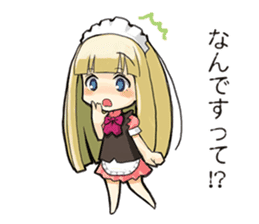 maidcafe pinafore 2 sticker #12227211