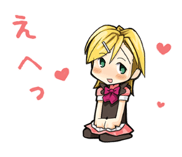 maidcafe pinafore 2 sticker #12227214