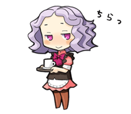 maidcafe pinafore 2 sticker #12227222