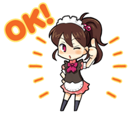 maidcafe pinafore 2 sticker #12227230