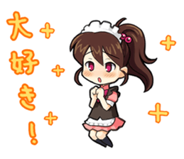 maidcafe pinafore 2 sticker #12227231