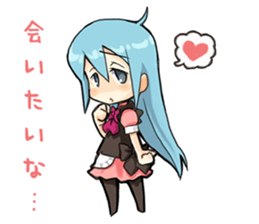 maidcafe pinafore 2 sticker #12227234