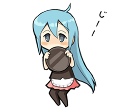 maidcafe pinafore 2 sticker #12227236