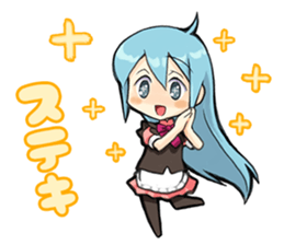 maidcafe pinafore 2 sticker #12227237