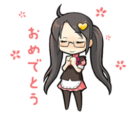 maidcafe pinafore 2 sticker #12227244
