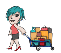 The super waitress sticker #12227542