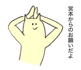 Cat's name is Miyamoto sticker #12227910