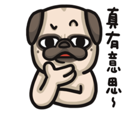 Pug in the house sticker #12228018