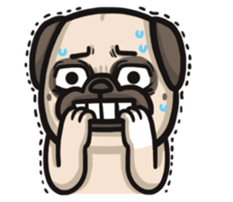 Pug in the house sticker #12228025