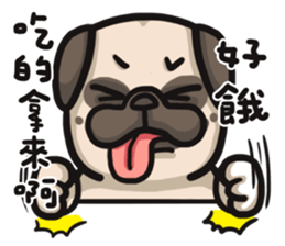 Pug in the house sticker #12228032