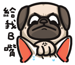 Pug in the house sticker #12228033