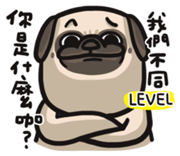 Pug in the house sticker #12228035