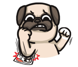 Pug in the house sticker #12228037