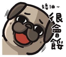Pug in the house sticker #12228038