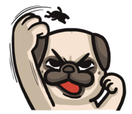 Pug in the house sticker #12228046