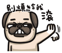 Pug in the house sticker #12228052