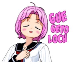 Asuka the School Girl sticker #12229913