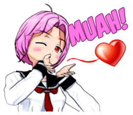 Asuka the School Girl sticker #12229918